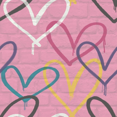 Rasch Portfolio Graffiti Hearts Wallpaper
