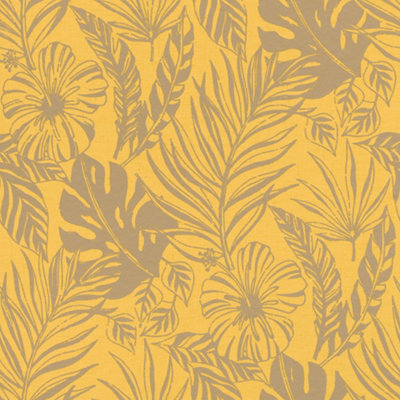 Rasch Portfolio Leopard Black and Gold Wallpaper DIY at B&Q