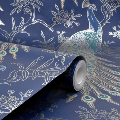 Rasch Portfolio Peacock Wallpaper