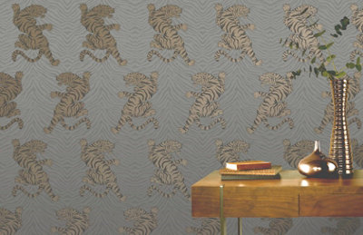 Rasch Portfolio Tiger Motif Wallpaper