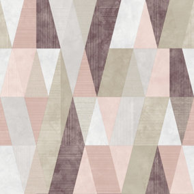 Rasch Portfolio Vertex Pink Wallpaper