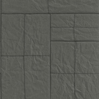 Rasch Post Packages Parcel Square String Textured Faux Effect Black Wallpaper
