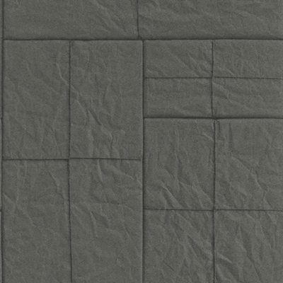 Rasch Post Packages Parcel Square String Textured Faux Effect Black Wallpaper