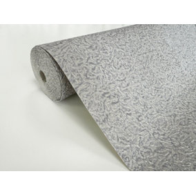 Rasch Ravella Texture Silver Grey Wallpaper