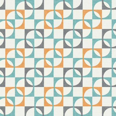 retro geometric wallpaper