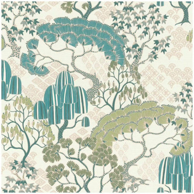 RASCH Rhapsody Pekin Vinyl Paste The Wall Wallpaper