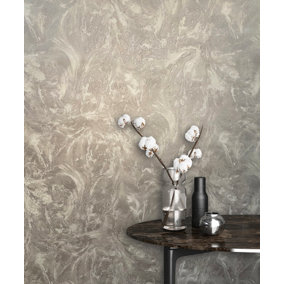 Rasch Sienna Marble Grey Wallpaper