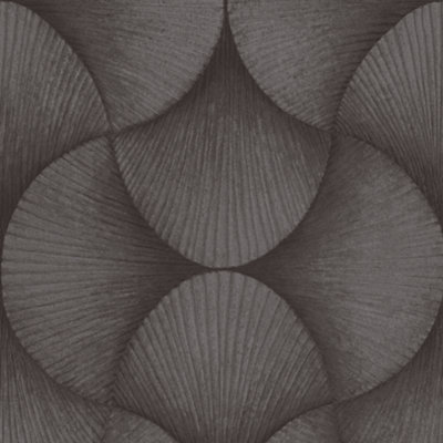 Rasch Sky Lounge Charcoal Geometric Wallpaper 608250
