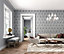 Rasch Trianon Contemporay damask Grey Wallpaper