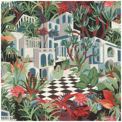 Rasch Tropical House Vinyl Wallpaper Paste The Wall Extra Washable Modern