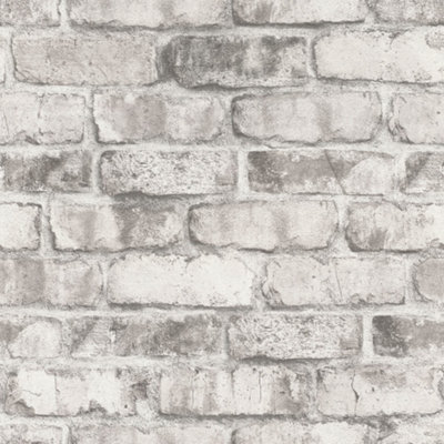Photo inspiration: Visual Reference: Rasch X Tesa Clayton Rustic Industrial Brick Self Adhesive Peel