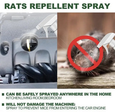 Rat and Mouse Repellent Spray - 5L and Dispenser Tap Natural Rodent ...