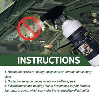Rat and Mouse Repellent Spray - 5L and Dispenser Tap Natural Rodent ...