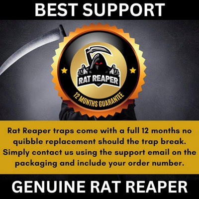 Rat Reaper XL Rattenfallen 2er Pack – Vorgeködert, Sofort Tödlich, Wiederverwendbar Für Innen & Außen