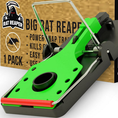 Rat Reaper XXL Professional Rat Trap For Extra Large Rats Extra Wide 8CM Snap Use Indoors & Outdoors 1 Pack