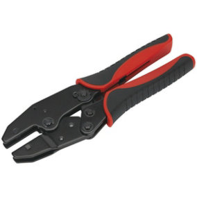 Ratchet Crimping Tool Without Jaws - Steel Construction - Soft Grip Handles