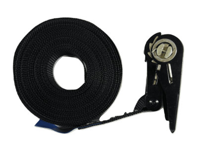 Ratchet Straps 25MM 0.8T 8M X1 (Endless Heavy Duty Tie Down Black Cargo Lashing Recovery)
