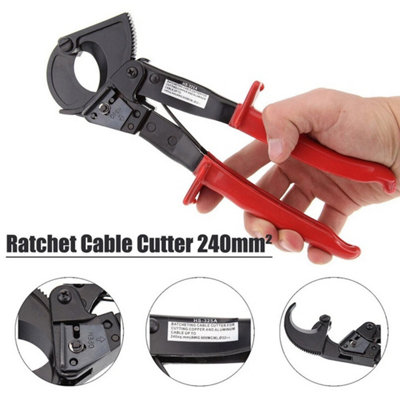 Ratcheting Cable Cutter Heavy Duty Ratchet Cable Cutting Electrical ...