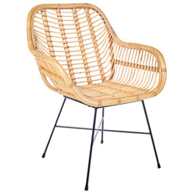 Rattan Accent Chair Natural CANORA