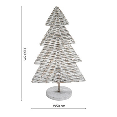 Rattan Christmas Tree White H80Cm Price Comparisons | Compare The Build
