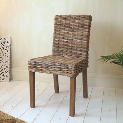 Rattan Dining Chair - Wicker Kitchen Chair