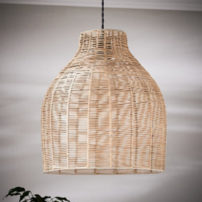 Rattan Easy Fit Shade Home Décor Pendant Light Shade Fitting