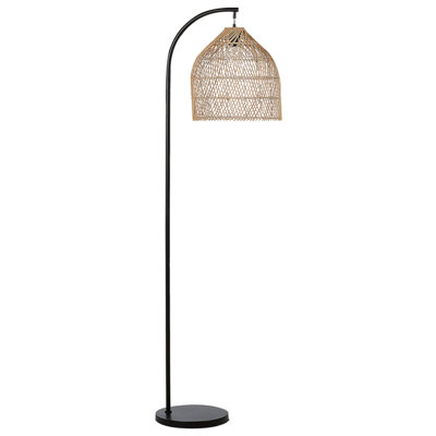 Rattan Floor Lamp Natural BERNICA