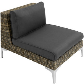 Rattan Garden Furniture Villanova, single chair - Mottled Anthracite