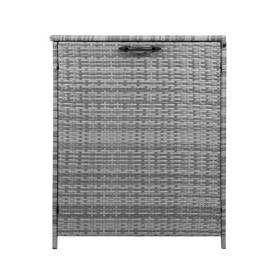 Rattan Garden Storage Box 996L Grey