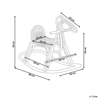Rattan Rocking Horse Natural ARILLAS