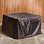 Rattan Table & Chairs Set 8 Seater Cube Garden Furniture & Protective Cover