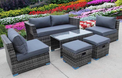 Rattan cube garden furniture b&q sale