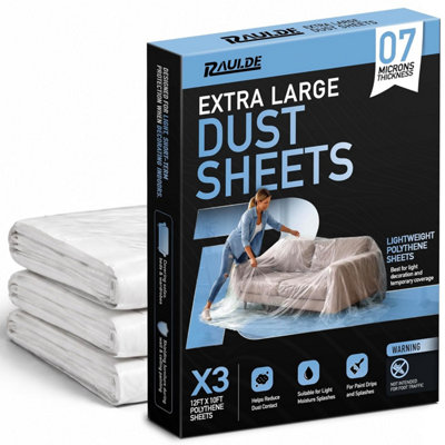 Raulde 3x Dust Sheet for Decorating