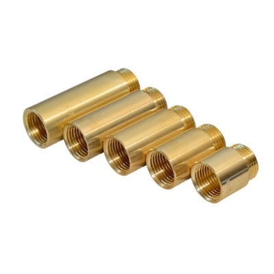 Ravani 20mm x 1 Inch Pipe Thread Extension Female x Male Cast Iron Brass