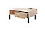 Rave Contemporary Coffee Table 2 Drawers Beige & Oak Viking Effect (H)450mm (W)970mm (D)600mm