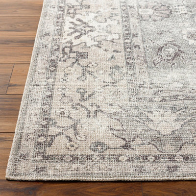 RAVEENA Becki Owens x Livabliss Vintage Traditional Oriental Boho Beige/Dark Brown Area Rug 200 x 275 cm