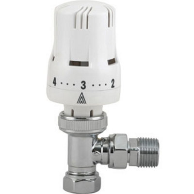 Ravenheat Thermostatic Radiator Valve Silver/White (One Size)