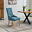 Ravenna Fabric Dining Chairs - Set of 2 - Teal