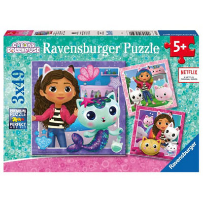 Ravensburger Gabby's Dollhouse 3x 49 piece Jigsaw Puzzles - Brand New ...