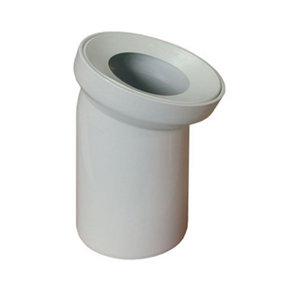 Rawiplast 110mm 22 Deg Elbow Toilet Waste Pan Connector Soil Water Pipe White