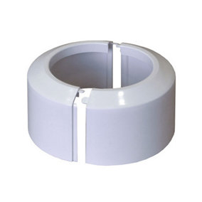 Rawiplast 110mm High Split Two-Piece White WC Toilet Rosette Soil Pipe Connection Collar Cover