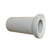 Rawiplast 250mm Long Toilet Waste Pan Connector Straight 110mm Soil Pipe White