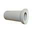 Rawiplast 250mm Long Toilet Waste Pan Connector Straight 110mm Soil Pipe White