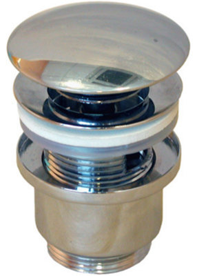 Rawiplast Antique Brass Slotted Round Button Waste Basin Plug Click ...