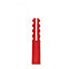 Rawlplug Plastic Expansion Plug (Pack Of 100) Red (Pack Of 100)