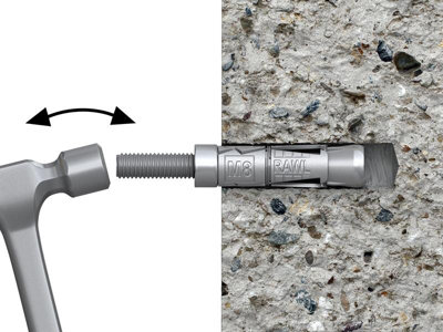 Rawlplug Rawlbolt Projecting Bolt M12/75P - Pack of 5 for Secure Fixings