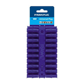 Rawlplug Universal Plug (Pack Of 80) Blue (8 x 32mm)