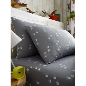 Rawrsome Dinosaur Single Fitted Sheet and Pillowcase Set