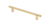 RAY - cabinet door handle - 128mm, brushed gold