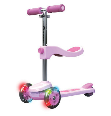 Razor Childrens Scooter Tricycle Rollie Pink LED Trike Stand or Seated ...